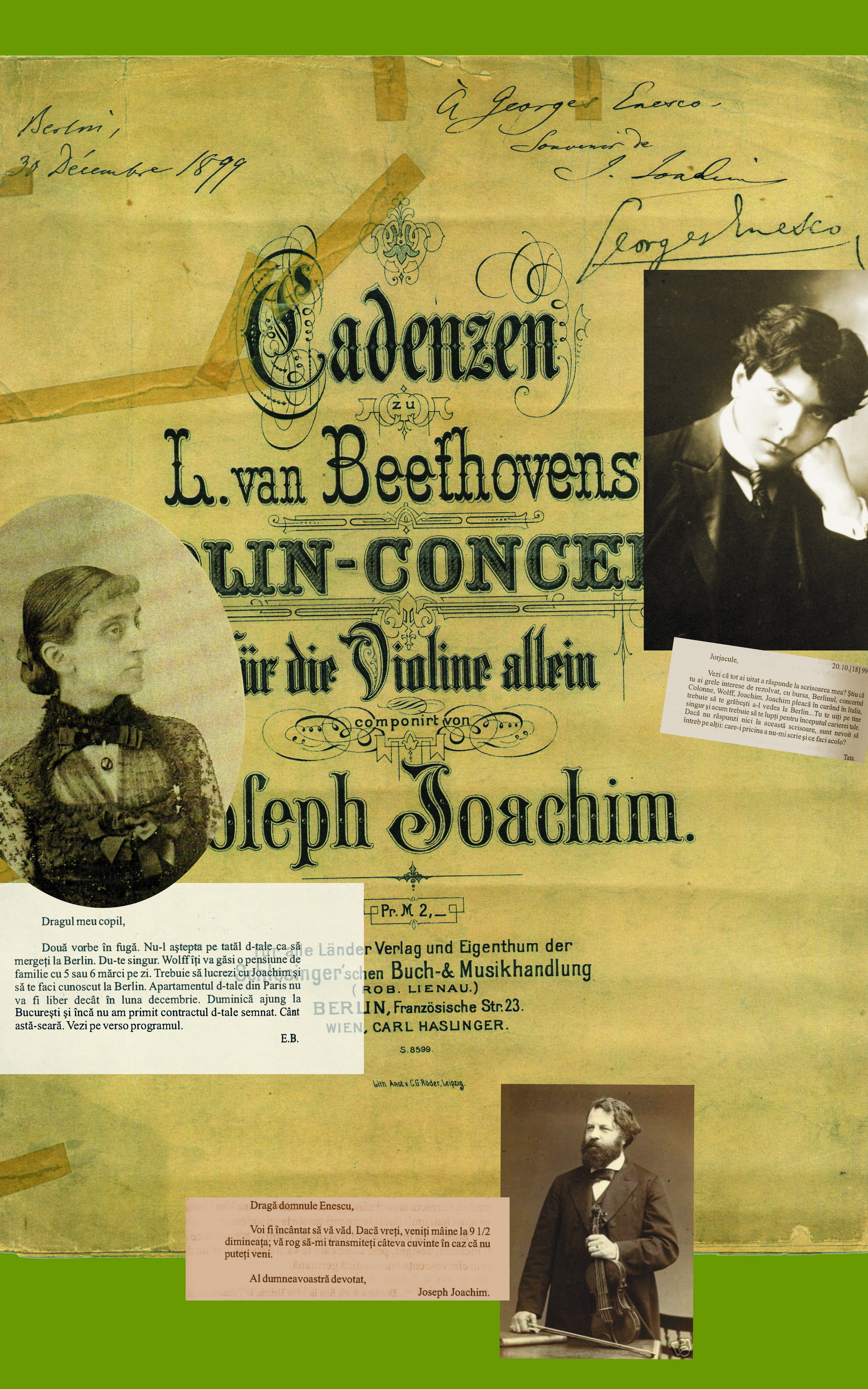 Elena Bibescu, prima vice-mamă: 5. George Enescu este îndrumat de Elena Bibescu spre Berlin să studieze cu Joseph Joachim 